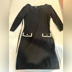 Lauren by Ralph Lauren Navy Knit Sweater Dress